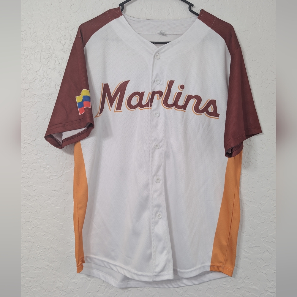 Miami Marlins VENEZUELA Heritage Celebration Day Jersey MLB ADULTS Jersey Size M